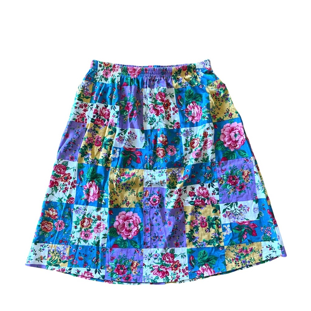 Vintage Women’s Floral Print Skirt